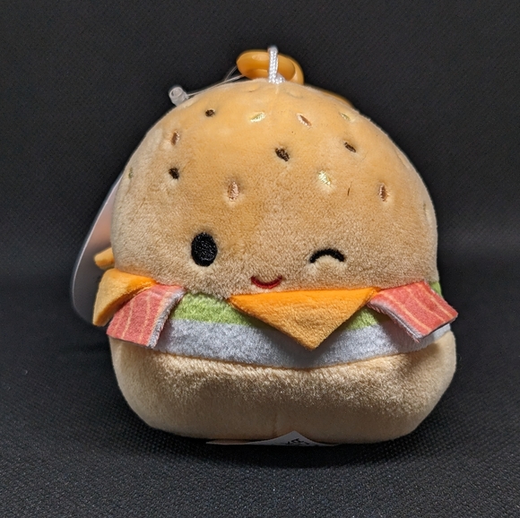 NWT Geronimo the Breakfast Bagel Clip Squishmallow - Picture 1 of 4